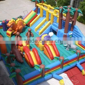 2015 New Finished Giant Inflatable Jurassic Park Playground thumbnail-1