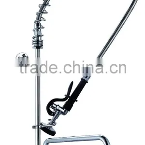 2016 8'' Wall Mounted Pre-rinse Unit With 12'' Swivel Spout&Wall Bracket,Tapered Thread Riser thumbnail-2