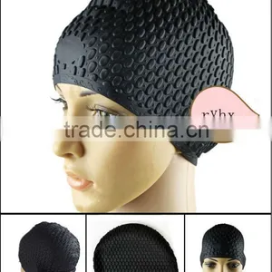 100% Silicon Swimming Caps Womens Waterproof Swim Caps thumbnail-1