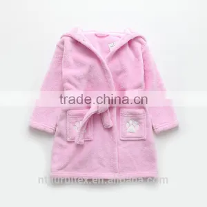 Cartoon Character Hooded Bathrobe ,Baby/Child Hooded Bathrobe, Coral/plush Fleece Bathrobe, thumbnail-2