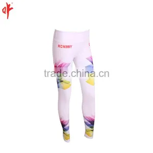 Customized Digital Printing Coolmax Sublimation Baselayer Bottoms. Ladies Fitness High Stretch Legging Pants,cheerleader Uniform thumbnail-2