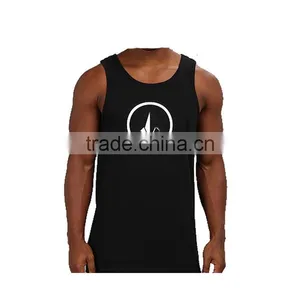 Wholesale Tank Top Print Logo Cotton Custom Mens Gym Tank Top thumbnail-2