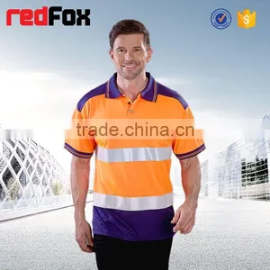 Black 150gsm Net Reflective Safety T-shirt for Worker Sleeves Bicycle Safety Yellow T-shirts High Safety T-shirt thumbnail-1