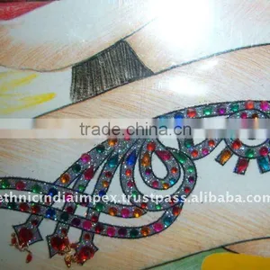 GLITTER ARM CRYSTAL BODY TATTOO BINDI STICKER , PAYPAL thumbnail-1