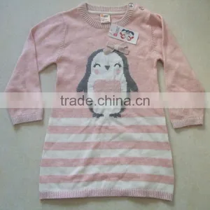 2017 Girls Long Sleeved Knit Sweater Children Sweater Kids Sweaters(BS1149) thumbnail-1