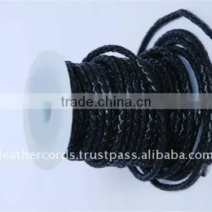 Braided Leather Cord Stingray Leather Cord Bracelet Leather Cord thumbnail-1