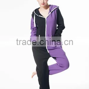 Hooded Fleece Blank Onesie Women Fashion Adult Baby Onesie thumbnail-2