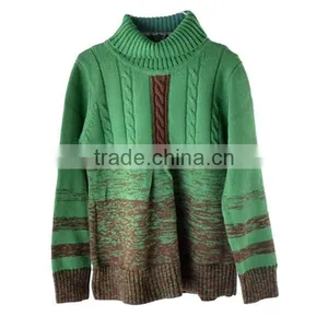 Latest High Neck Kids Fashion Couple Pullover Sweater thumbnail-1