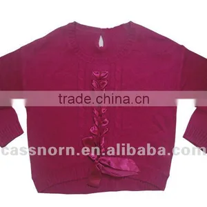 Mohair Women Long Sleeves Pullover Sweater thumbnail-1