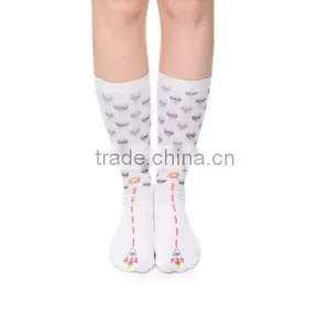 3d Sublimation /Digital Printed Custom Design Tube Star Socks Factory thumbnail-3
