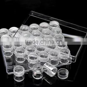 1PC Rectangle Acrylic Clear Beads Display W/Lid Storage Container thumbnail-2