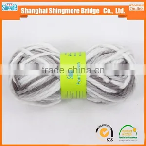 China Fancy Yarn Supplier Cheapest Wholesale 50% Acrylic 50% Polyester Yarn, Long Space Dyed Chunky Acrylic Yarn thumbnail-4