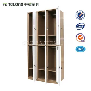 Modern Design Air Vent 6 Door Steel Storage Cabinet Clothes Lockers thumbnail-2