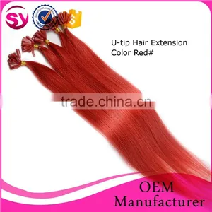 2016 Hot Selling Unprocessed Virgin Pre-bonded U-tip Hair Extension, Blonde Straight Human Hair thumbnail-6