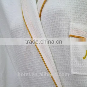 Chinese Products Waffle Bath Robe With Embroidery Logo thumbnail-2