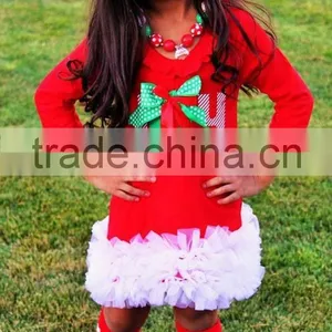 America Hot Selling 100% Cotton Kids Boutique Outfits "JOY" Embroidery Wholesale Baby Top thumbnail-1