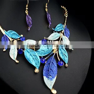 New Women Rhinestone Crystal Necklace Earring Wedding Bridal Jewelry Set thumbnail-6