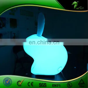 Giant LED Inflatable White Rabbit Events In Stage Decoration For The Party Event Party Supplies Night Club thumbnail-1