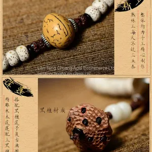 Diayam Zi on the High-density Bodhi Hand Barrel Bead Wooden Bead Necklace Jewelry Bracelet Beads Lotus 108 thumbnail-2