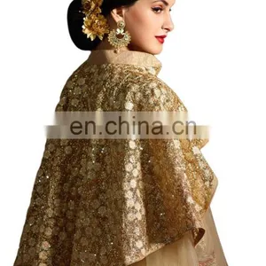 2017 Occasion Wedding Wear Cape Dress Anarkali Suits / 2017 Cape Jacket Anarkali Dress Material (anarkali Dresses) thumbnail-4