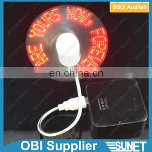 Best Summer Gift Lighting up Events Scrolling LED Message Present Led Fan thumbnail-1