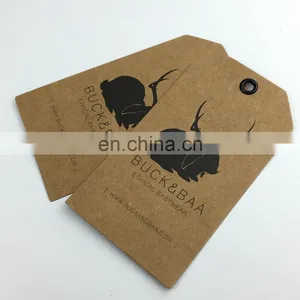 Custom Personalized Printed Kraft Hang Tags for Clothing thumbnail-1