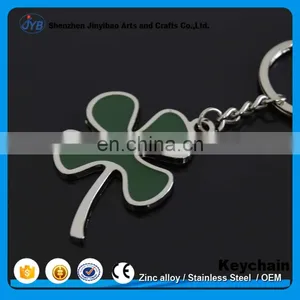 Wholesale Custom Metal Four Leaf Clover Key Chain for Hotel thumbnail-1