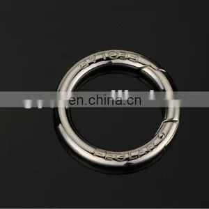 Song A Metal Nickel Free Die Casting Technology Custom Logo Spring Zinc Key Ring thumbnail-1