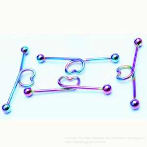 Ins Hot Money Love Ear Scrape Ear Pin Foreign Trade Earphone Wholesale Body Piercing Jewelry thumbnail-2