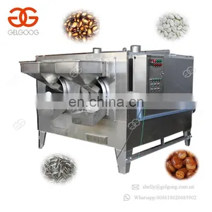 Continuous Pine Nut Sesame Cocoa Bean Pumpkin Seeds Roaster Machinery Hemp Seed Peanut Roasting Machine Price thumbnail-1