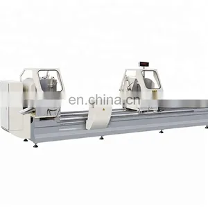 High Efficiency CNC Cutting Machine Aluminum Window Door Making Double Head Mitre Saw thumbnail-2