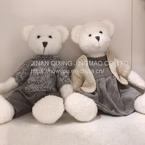 Teddy Bear Plush Toy With Pattern Skirt And Trousers From China Manufacture thumbnail-2