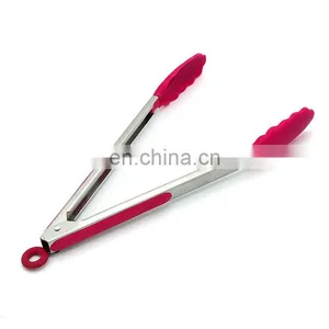 Heat Resistant Kitchenware BBQ Silicone Tongs for Cooking thumbnail-5