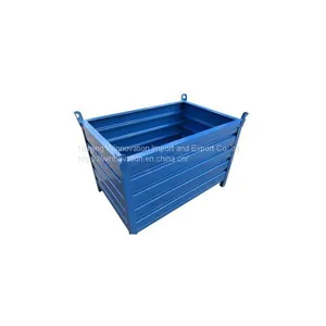 Box Type Steel Metal and Galvanized Stackable Pallet for Material Transfer thumbnail-2