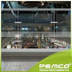 China Wholesale Flooring Frameless Railing Stainless Steel Glass Balustrade thumbnail-3