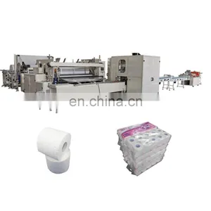 Full Set of Toilet Tissue Paper Making Cutting Packing Machine Production Line thumbnail-1
