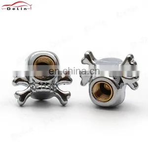 Red Eye Skull Model Air Valve Caps Plastic ABS Material Universal for Cars Truck Bike and Motorcycle thumbnail-4