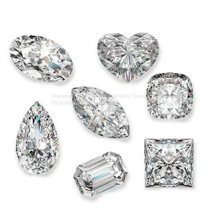 Oval Cut With Certificate D/F Color VVS Clarity Perfect 3EX Cut Loose Synthetic Lab Diamond Moissanite Stone thumbnail-2