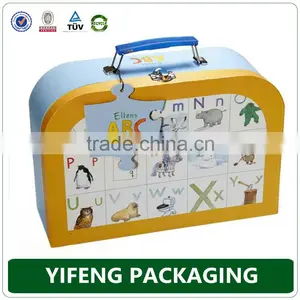 New Style Suitcase Paper Gift Box With Handles thumbnail-1