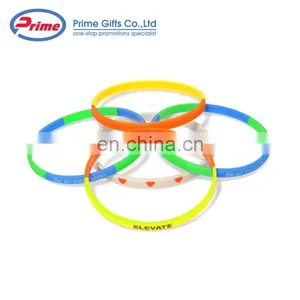 Wholesale Colorful Custom Silicone Bracelet Wristband thumbnail-5