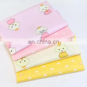 Kindergarten Baby Cloth Cartoon Dog Crown Printed Cotton Twill Fabric Environment-friendly Printing and Dyeing Fabric thumbnail-5