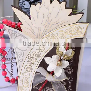 2016 Novelty Products Indian Wooden Wedding Invitation Cards With Flower thumbnail-1