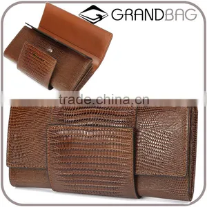 High Grade Lizard Wallet High Capacity Cow Leather Long Style Wallet Multi Bags Purse Male Fashion Women Money Bag thumbnail-1