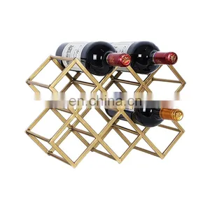 Iron Grape Red Wine Bottle Stand Holder thumbnail-1