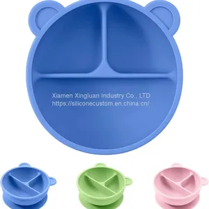 Custom Food Grade Baby Silicone Plate Set Best Baby Feeding Set thumbnail-3