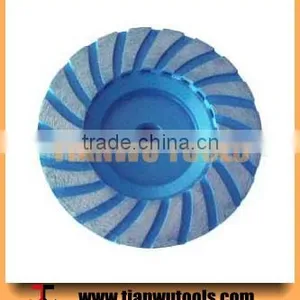 4" (Dia.100/60mm) Diamond Turbo Cup Wheel Iron Body 50# Fomula A thumbnail-1