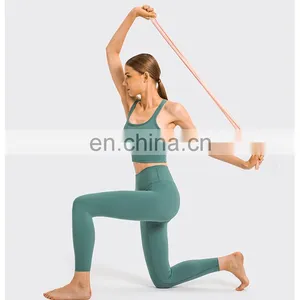 Hot Sale Girl Women High Waisted Nude Crotchless Yoga Tights Leggings Pants Sexy Neon Custom Fitness & Yoga Wear thumbnail-3