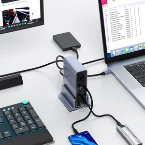 14-in-1 Multi-functional Docking Station Laptop Port Dock thumbnail-3