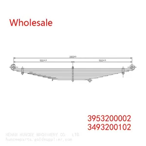 3953200002, 3493200102 Front Wheel Spring Arm Leaf Spring Wholesale for MERCEDES BENZ thumbnail-2