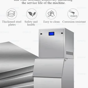 Factory Direct 200KG Dry Flake Ice Machine Air Cooling Low Energy Consumption Industrial Ice Making Machine With Ice Storage Bin thumbnail-5